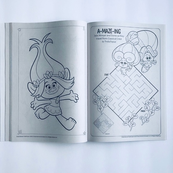 Trolls Trollstopia coloring and activity book - Picture 5 of 12